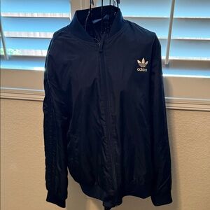 Adidas Men's Dark Blue Bomber Jacket
